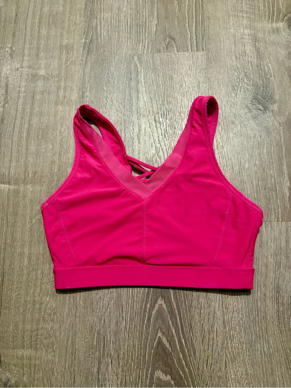 Avia Vibrant Pink V-Neck Sports Bra